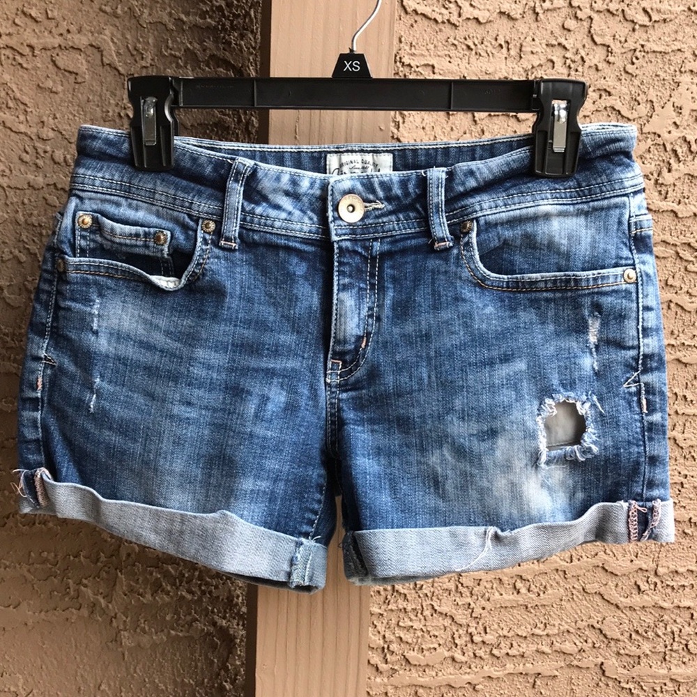 Aeropostale denim cuff shorts